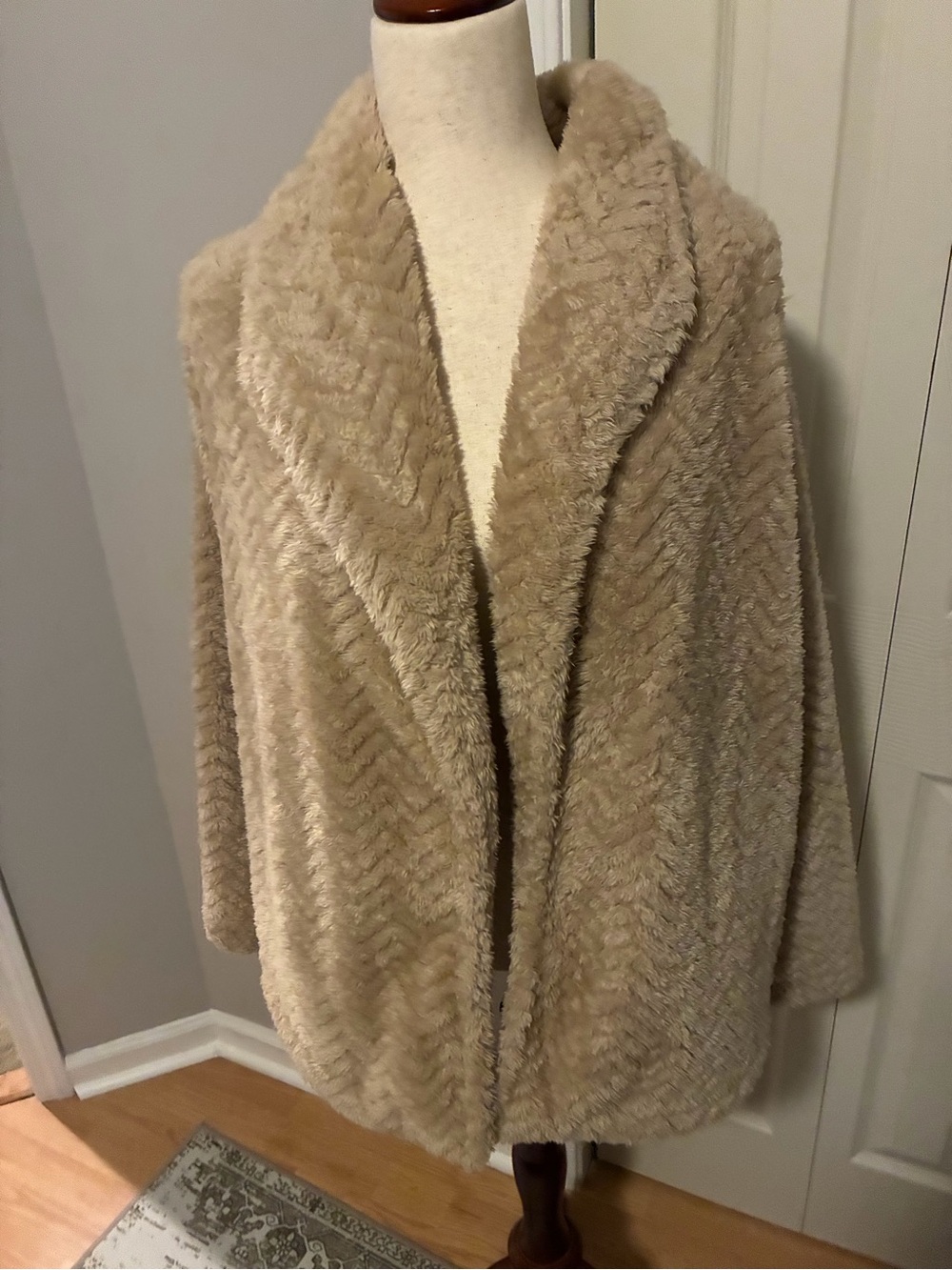 Calvin Klein Beige Plush Jacket
